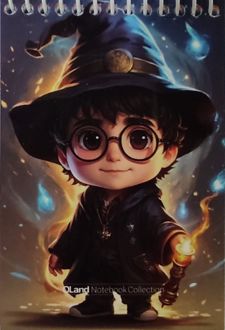 ‌دفتریادداشت 8*12 استیکر‌دار سری هیرو (الند) - طرح 2