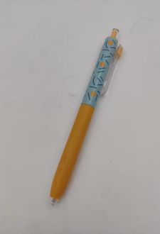 روان نویس فشاری 0/5 (آبی) بدنه طرح‌دار (آبی زرد) سری JOY اسکول فنز