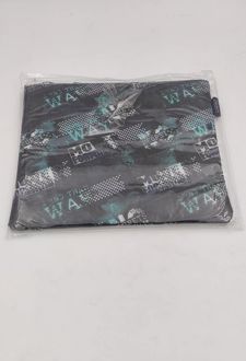 پاکت پارچه‌ای A5 زیپ دار فانتزی زوم (آبی سرمه‌ای)