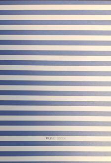 دفتر لاین رحلی (پیل - آبی راه راه)