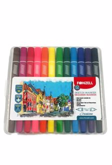 ماژیک اسکچ 12 رنگ دو سر Creative (فونزل)