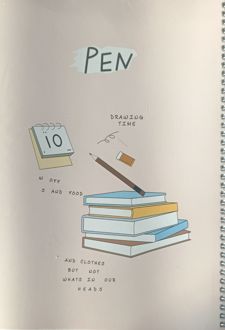 دفتر 100 برگ وزیری سیمی مجلد فانتزی PEN (پودل) نسکافه‌ای