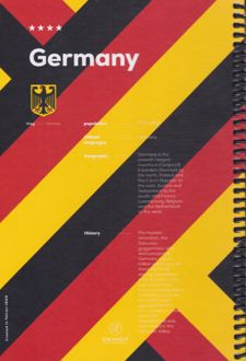 دفتر فنری 100 برگ طرح پرچم (دموت) - germany