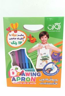 کاور مهدکودک سایز بزرگ همراه با ماژیک 12 رنگ مدل 3911 (آوات) - سبز