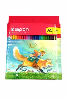 مدادرنگی 24 رنگ جعبه مقوایی (الیپون)