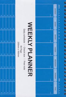 دفتر برنامه‌ریزی مدل weekly planner (همیشه) - آبی
