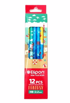 بسته 12 عددی مدادمشکی (الیپون) - طرح دریایی