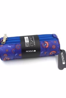 جامدادی سه‌زیپ طرحدار (پیکولو) - خال‌خالی