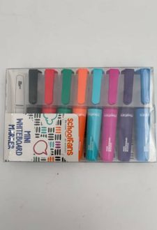 ماژیک وایت برد 8 رنگ مینی گرد اسکول فنز