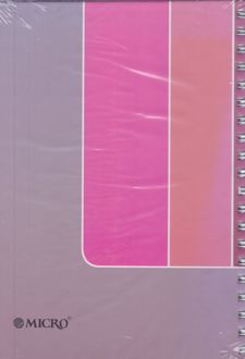 دفتر 100 برگ B5 سیمی کشدار طرح‌دار میکرو (بنفش)