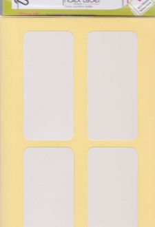 بلیستر 5 عددی لیبل اسم (برچسب) سفید 6*3 /5 (لانگو)