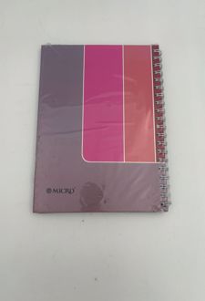 دفتر 100 برگ B5 سیمی کشدار طرح‌دار میکرو (بنفش)