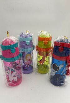 قمقمه فانتزی نی دار لیدر - (صورتی سبز)