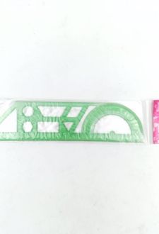 خط‌کش 20 سانت نقاله‌دار ژله‌ای (صریر) - سبز