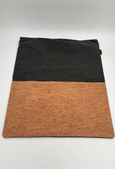 ساک خرید (توت بگ) بزرگ چوب پنبه باروک لیام (مشکی طرح ساده)