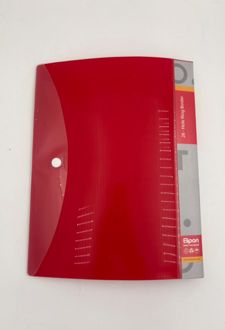 دفتر کلاسوری 100 برگ 22*27/5 PP استریپ (الپیون) قرمز