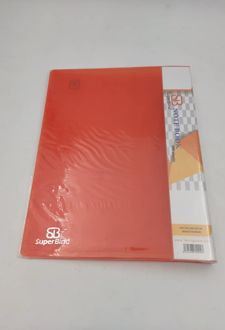 دفتر کلاسوری 26 حلقه قفل فلز جلد خالی سوپربایند (نارنجی)