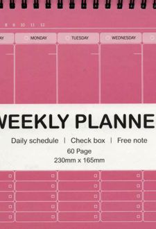 دفتر یادداشت برنامه ریزی هفتگی