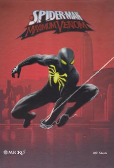 دفتر کلاسوری 26 حلقه 100 برگ قفل پلاستیک میکرو سری جور (اسپایدرمن)