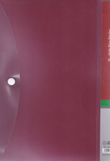 دفتر کلاسوری 100 برگ PP سوزنی (الیپون) - زرشکی