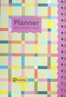 پلنر روزهای‌رنگی (لنتو) حاشیه‌‌جلد صورتی