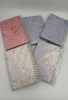 دفتر 100 برگ A5 جلدسخت فنردوبل برگ سری فرمول (سفید ریاضی)