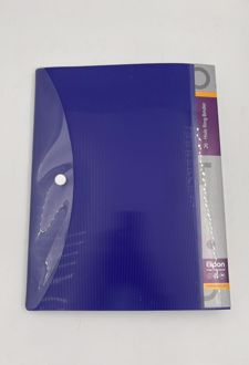 دفتر کلاسوری 100 برگ 22*27/5 PP استریپ (الپیون) بنفش