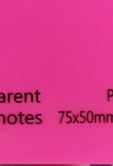 استیک‌نوت 50 عددی pvc شفاف (صورتی)