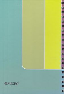 دفتر 100 برگ B5 سیمی کشدار طرح‌دار میکرو (سبز آبی)