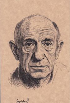 دفتر 80 برگ رقعی کرافت بی‌خط سری مشاهیر (سپیدار) Pablo Picasso