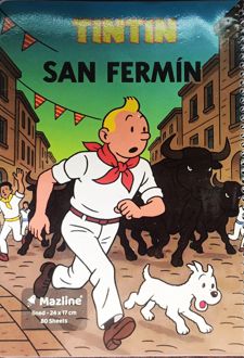 دفتر 80 برگ مجلد (مازلاین) - طرح تن تن رنگی