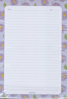 کاغذ A4 خطدار 50 برگ فانتزی طرح دار میکرو ( گل بنفش)