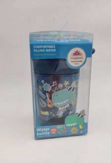 لیوان نی دار همزن دار 500 میل اسکول فنز - (آبی)