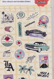 استیکر 21 تکه فانکیز کالیفرنیا (لانگو)