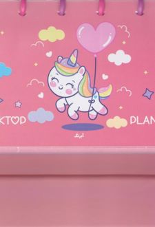 پلنر هفتگی دکمه ای دسکتاپ (آبرنگ) یونیکورن