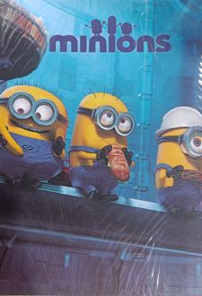 دفتر‌نقاشی رحلی 30 برگ (مهر) مینیون‌سه‌نفری