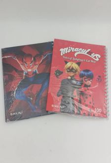 دفتر100 برگ B5سیمی کشدار طرح دار فانتزی میکرو (مرد عنکبوتی)