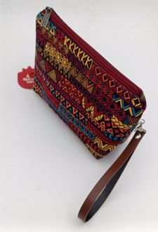 کیف لوازم بند‌چرمی (انار چاپ) سنتی