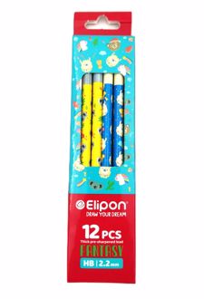 بسته 12 عددی مدادمشکی (الیپون) - طرح حیوانات 2