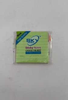 استیک‌نوت 7.5*7.5 خط‌دار پنج رنگ (SKY)