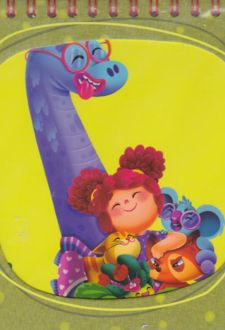 یادداشت فنر دوبل سایز 14*14 جلد گلاسه (آوات) - دایناسور