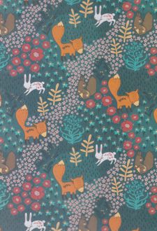 دفترکلاسوری 26 حلقه 100 برگ قفل فلزجلدسخت برگ سری راندو (روباه)