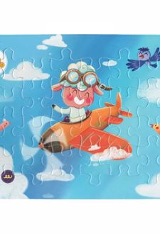 پازل فومی طرح مل‌مل در هواپیما سیمی (پژانو)