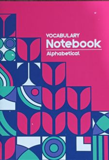 دفتر A5 لغات انگلیسی سیمی Alphabetical (الند) ارغوانی