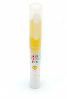 چسب ماتیکی 6 گرم قلمی رنگی اسکول فنز - (زرد)