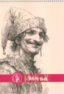 دفتر نقاشی و طراحی 40 برگ (طرح چهره، کد 1281)، (سیمی)