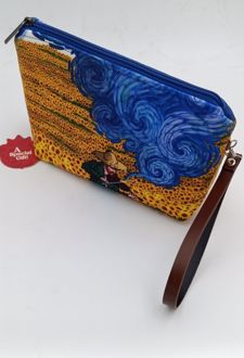 کیف لوازم بند‌چرمی (انار چاپ) ونگوک