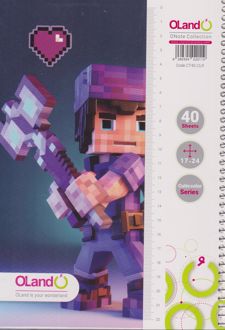 دفتر40 برگ مجلد سیمی سری کیوتی کالر ماینکرافت (الند)