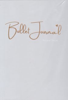 دفتر 100 برگ بولت ژورنال / نقطه‌ای A4 ته دوخت جلدسخت طلاکوب / نقره برگ سری کیوت پالت (طوسی)