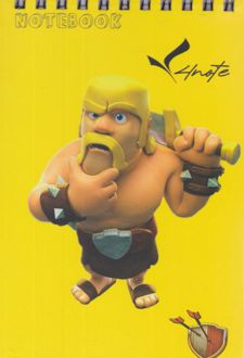 دفترچه یادداشت سیمی فانتزی شخصیت‌های کلش (فورنوت)